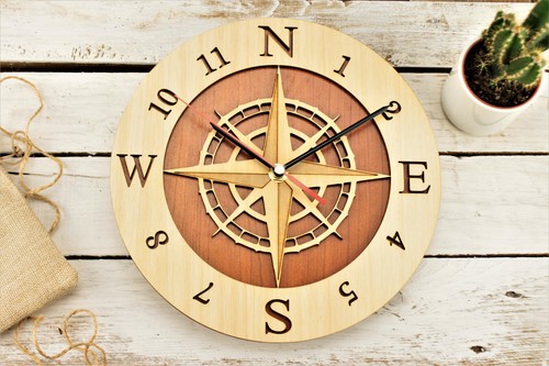 Orologio legno parete - legno,