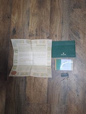 ROLEX Guarantee Warranty Paper