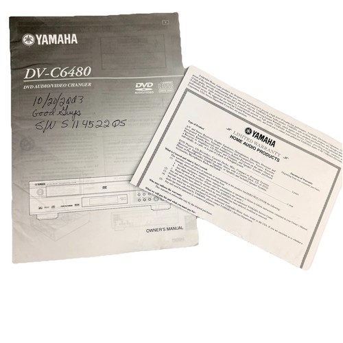Yamaha dvd cx1 c920 - yamaha, dvd-cx1