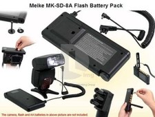 Meike Mk-SD8A Battery Pack Alimentatore Esterno Flash Canon 580 EXII 580 EX 550