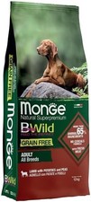 Monge BWILD Grain Free All Breeds Adult Agnello & Patate 12 kg | Cibo Secco Senz