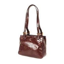 GIVENCHY Borsa a mano Tote Purse in pelle marrone autentica