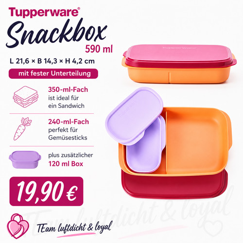 Tupperware eco snackbox - eco+,
