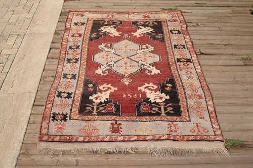 Tappeto turco vintage - 4'x6',