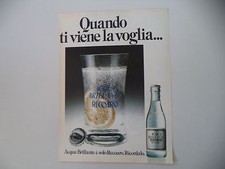 advertising Pubblicità 1978 ACQUA BRILLANTE RECOARO