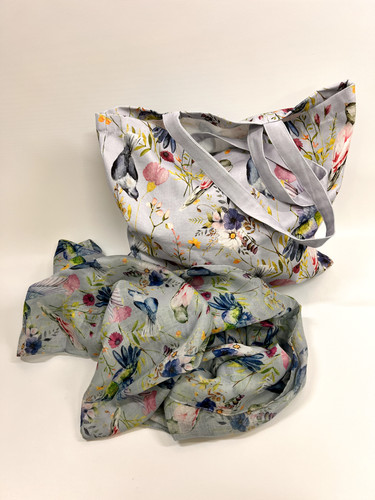 Set borsa tote - floreale, e