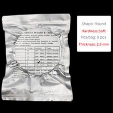 Stecca dentale 2,5 mm materiale termoformatore morbido per laboratorio sottovuoto formatura rotonda 8 pezzi