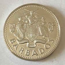 Barbados- 5 Dollari Argento