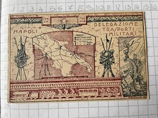 Cartolina Ufficio Militare di Stazione Napoli delegazione trasporti militari