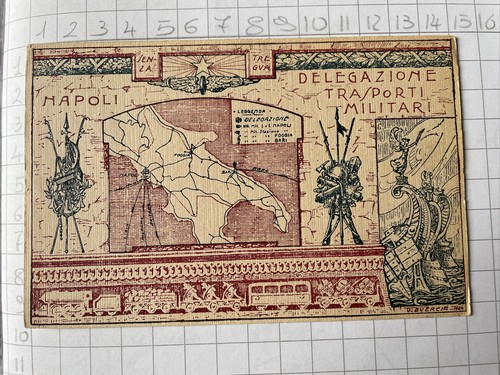Cartolina ufficio militare - cartolina,