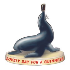 Guinness Seal Resin Figurine/