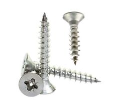 VITI IN ACCIAIO INOX TRUCIOLARI PER LEGNO PLASTICA D. 3 3,5 4 4,5 TESTA SVASATA