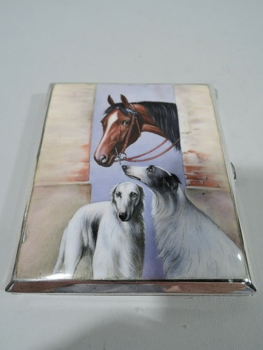 Antico portasigarette borzoi - -,