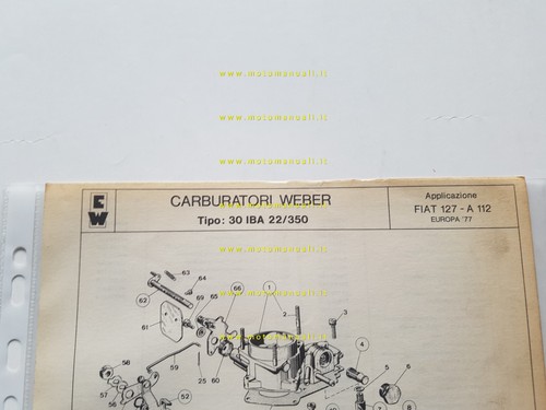 Weber carburatore iba - carburatore, 30