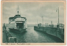 VILLA S. GIOVANNI - REGGIO CALABRIA - NAVE TRAGHETTO IN ARRIVO -13089-