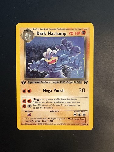 Pokémon dark machamp holo - dark,