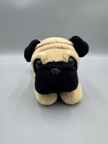 Peluche cane carlino marrone