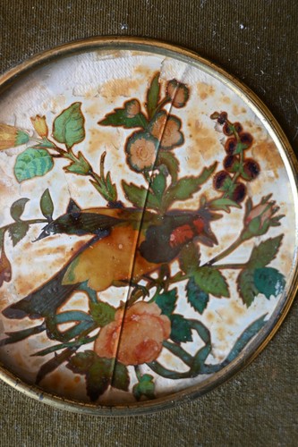 Dipinto vetro con patina - vetro,