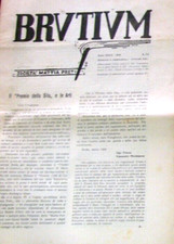 BRUTIUM n° 3/4 - 1949 direttore  ALFONSO FRANGIPANE  Società Mattia Preti