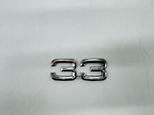 SCRITTA ALFA ROMEO 33 LOGO EMBLEMA SIGA BADGE FREGIO POSTERIORE ORIGINALE