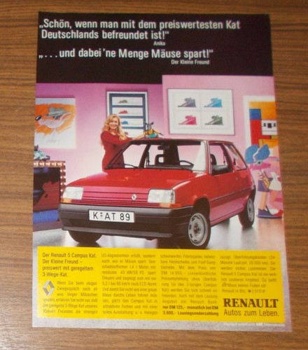 Rara pubblicità renault - rara,
