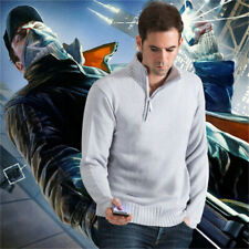 Watch Dogs Aiden Pearce Gioco Caldo Grigio Maglione Gioco Cosplay Costume S-XXXL