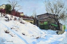 Dipinto Olio Su Tavola