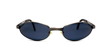 Occhiali da sole uomo anni 90 vintage metallo ovali grigio Original marines 