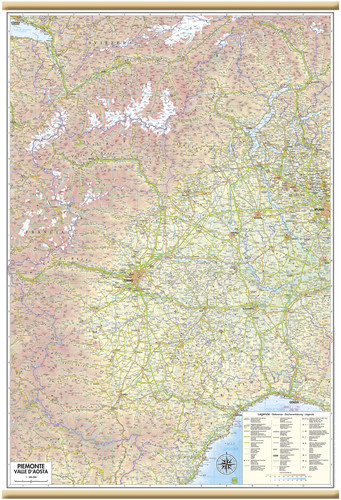 Carta geografica murale - carta,