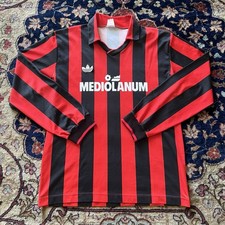AC Milan 1990 1991 Large jersey Football Shirt Maglia Adidas