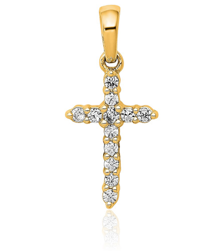 Collana con ciondolo - croce, in