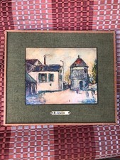 MAURICE UTRILLO quadro quadretto paesaggi Parigi r!produzione collezione vintage