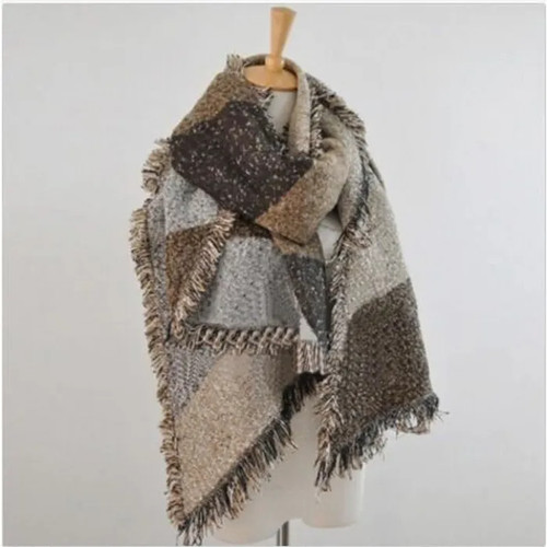 écharpe femme plaid - Écharpe,