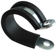 AERZETIX: Set di 5 fascette in acciaio rivestite con gomma per i tubi cavo f