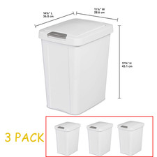 7.5 Gallon Wastebasket w/ Lid