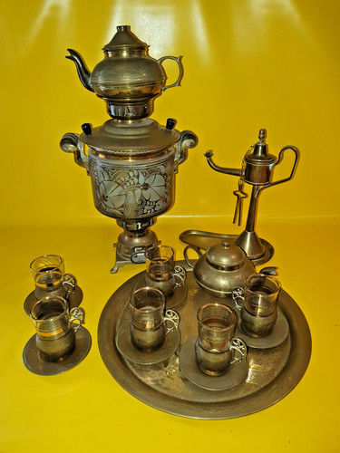 Set pezzi samovar - 10, ottone