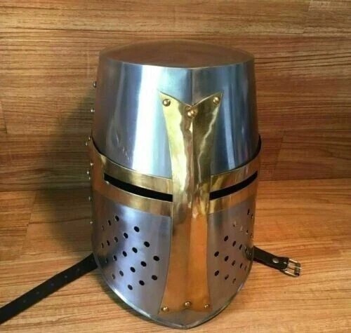 Antique armor brass - brass, helmet