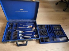 Carl Schmidt Sohn Solingen posate 23/24 carati placcate oro duro Olympia - 57 pezzi