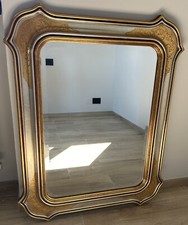 Specchio Specchiera Vintage Decorato Dorato