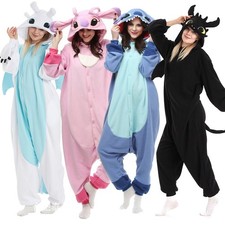 Pigiama Animale Kigurumi Halloween Adulto Bambini Cartoni Animati Pigiama Cosplay Festa XXL