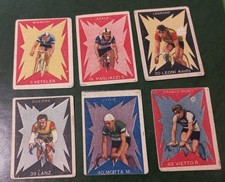 6 figurine di CICLISTI primi anni '50