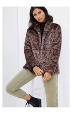 Giacca blazer Anthropologie nuova con etichette $379 leopardata pelliccia sintetica piccola pelliccia irreale nuova
