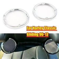 Bordo altoparlante cromato Tour Pack adatto per Harley Electra Glide Classic Street Glide