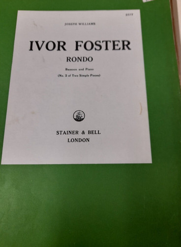 Basson studies ivor - ivor, foster