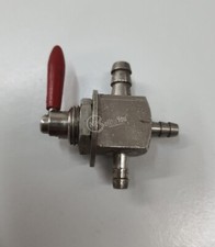 Rubinetto benzina in acciaio inox cod. 0927 attacchi Ø 7 mm e 5 mm nautica