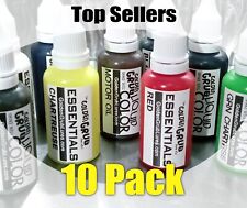 NUOVO 10 TOP SELLER Confezione Bulk Coloranti Liquidi Coloranti Pesca Esca Fare Plastisol