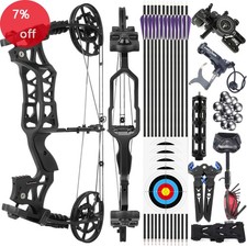 Arco composto 40-70Lbs doppio uso utilizzabile frecce 25 pollici caccia bersaglio RH LH