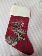 Calza natalizia da fienile in