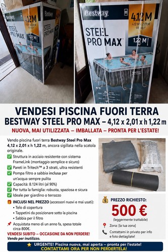 Piscina bestway steel - bestway, max