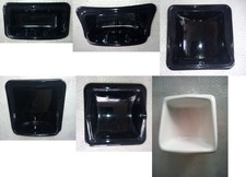 Portasapone in ceramica da incasso muro colore nero vari modelli
